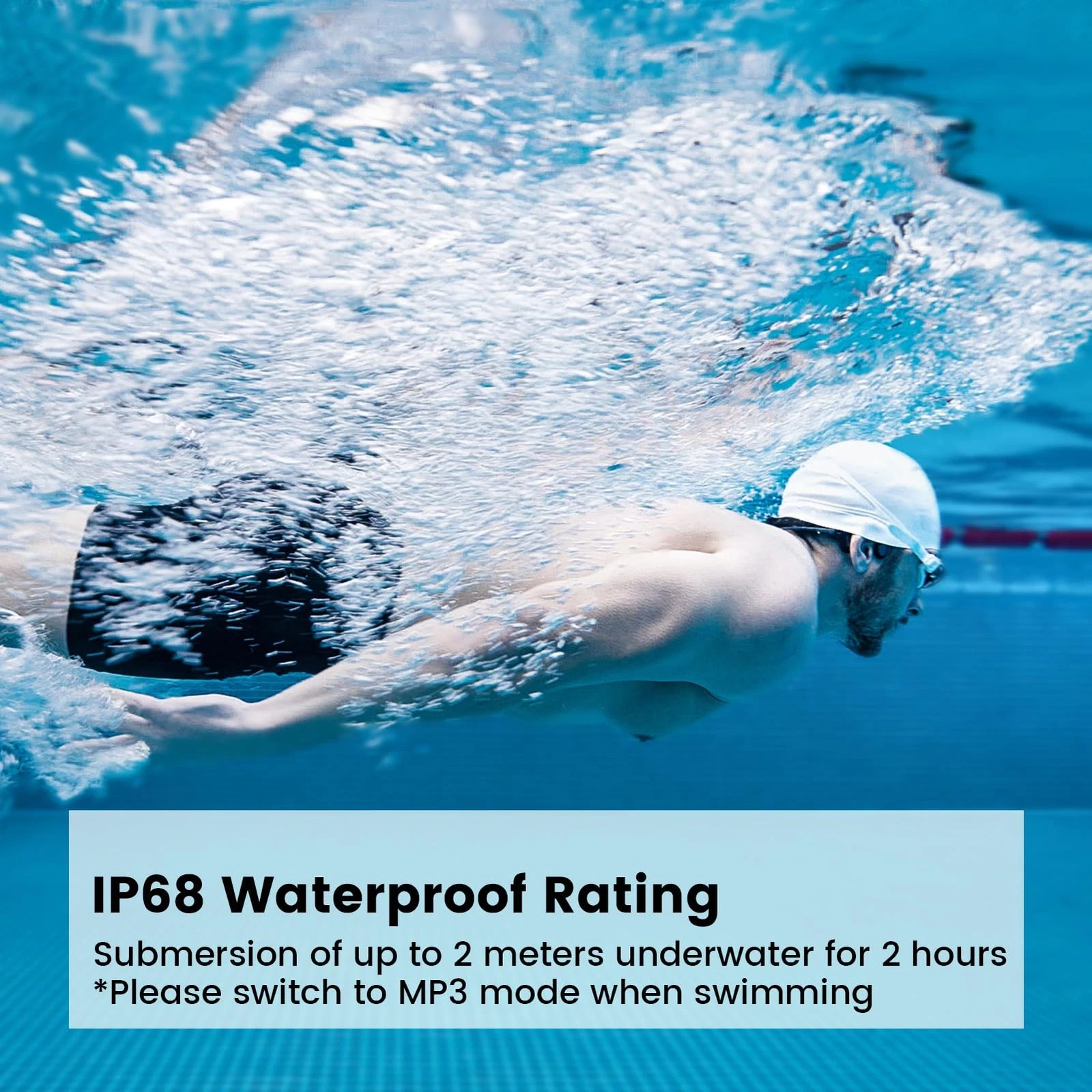 Mojawa Run Plus IP68 Waterproof Sports Headphones