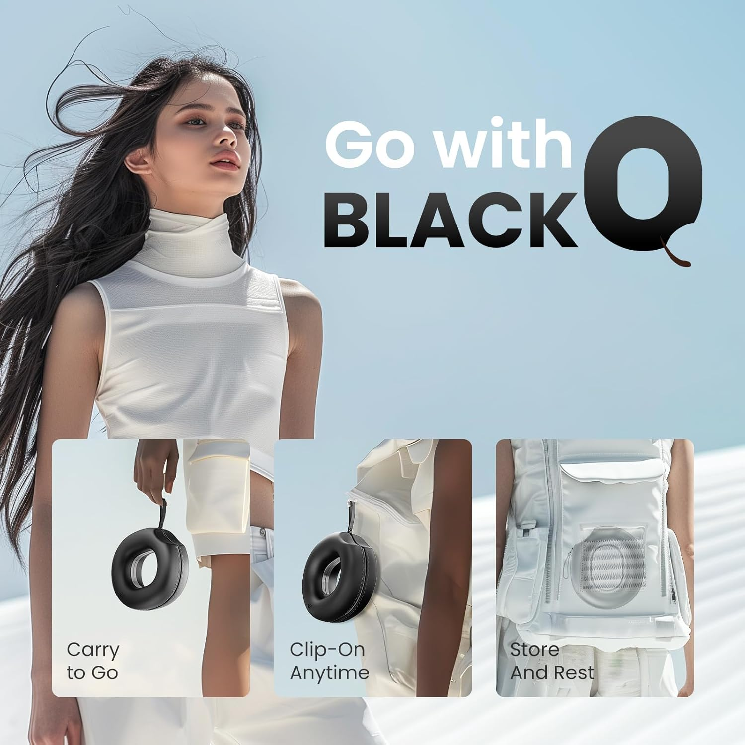 Mojawa Black Q Headphone Carrying Case