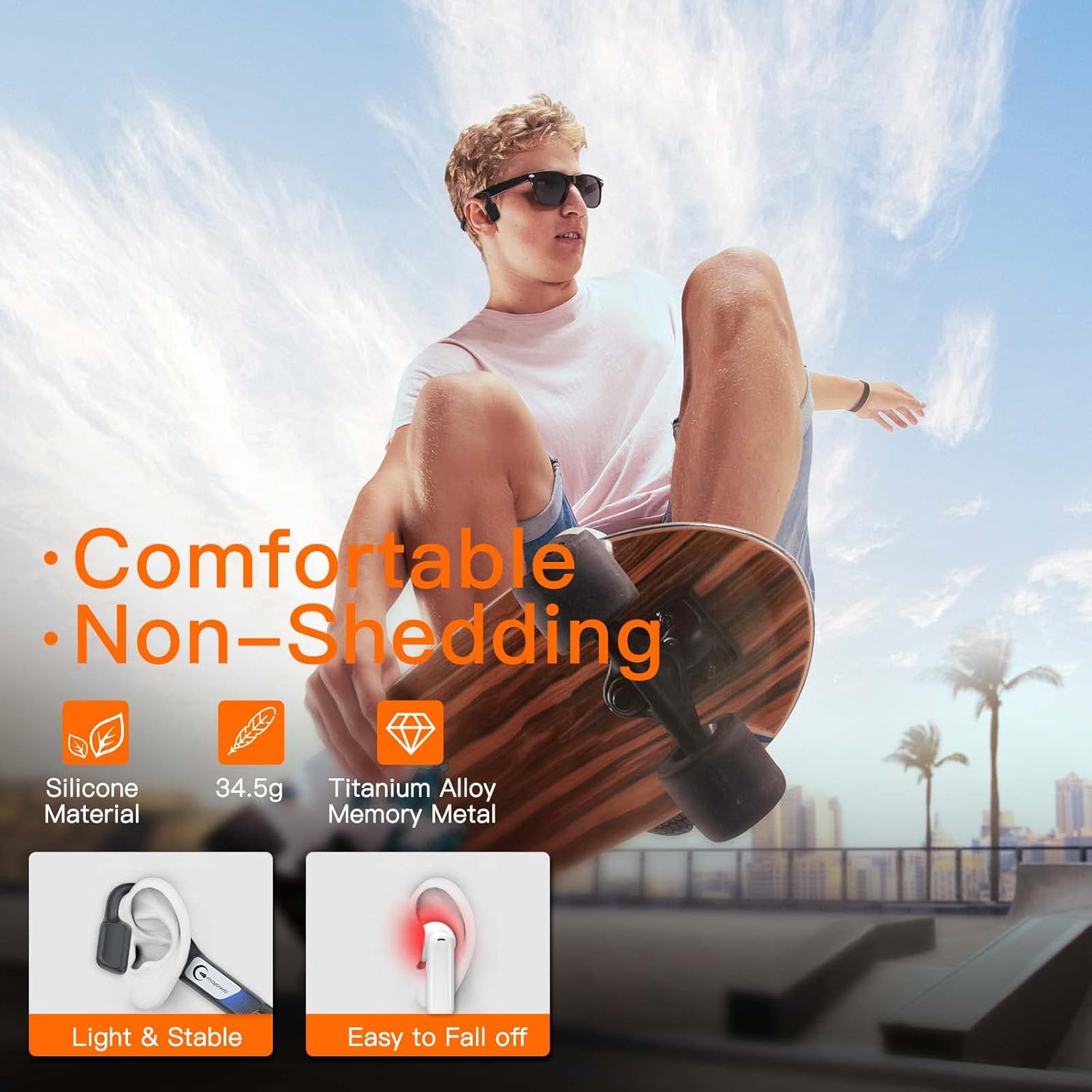 mojawa Run SE (Mojo 1) Wireless Bone Conduction Headphones