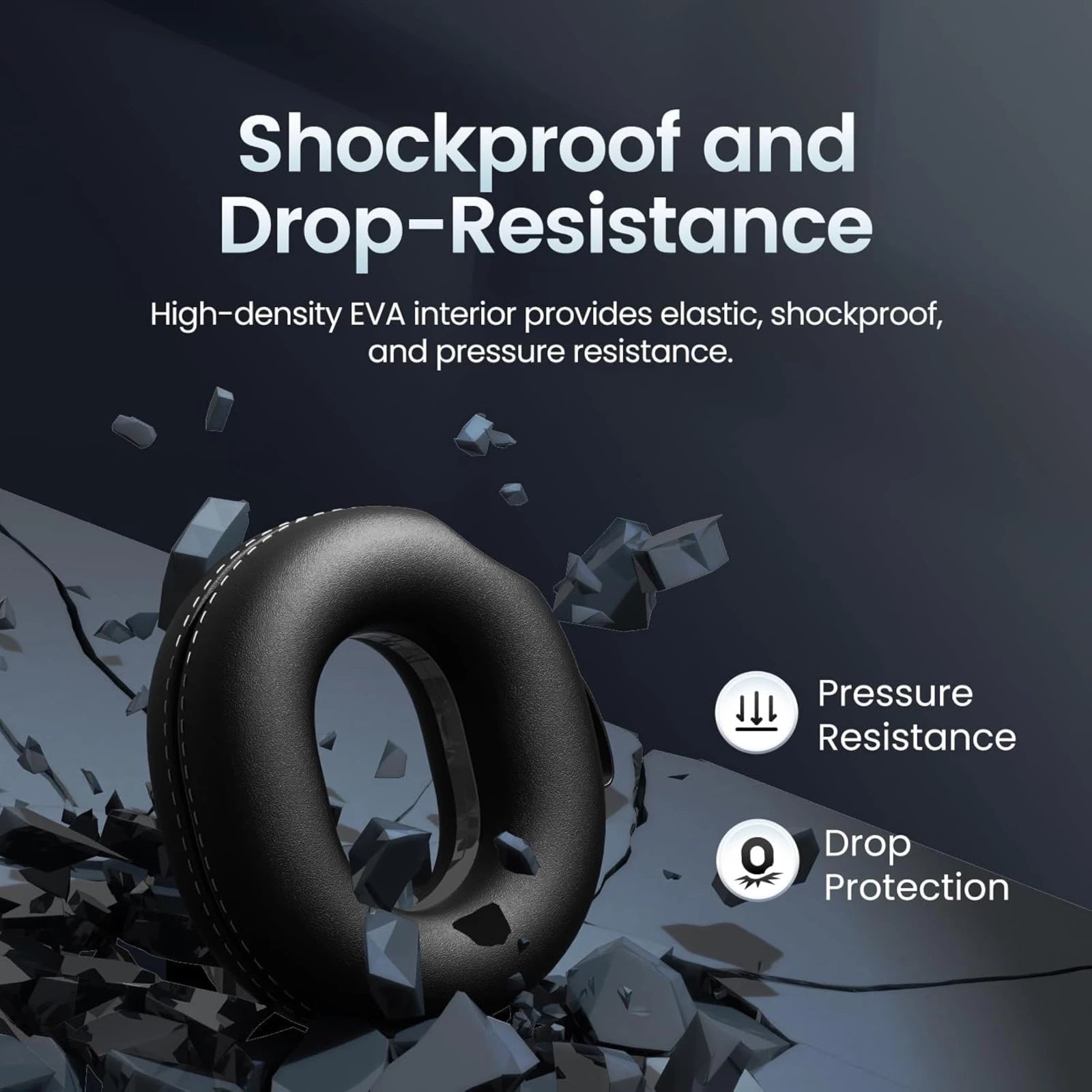 Mojawa Black Q Headphone Carrying Case - Mojawa