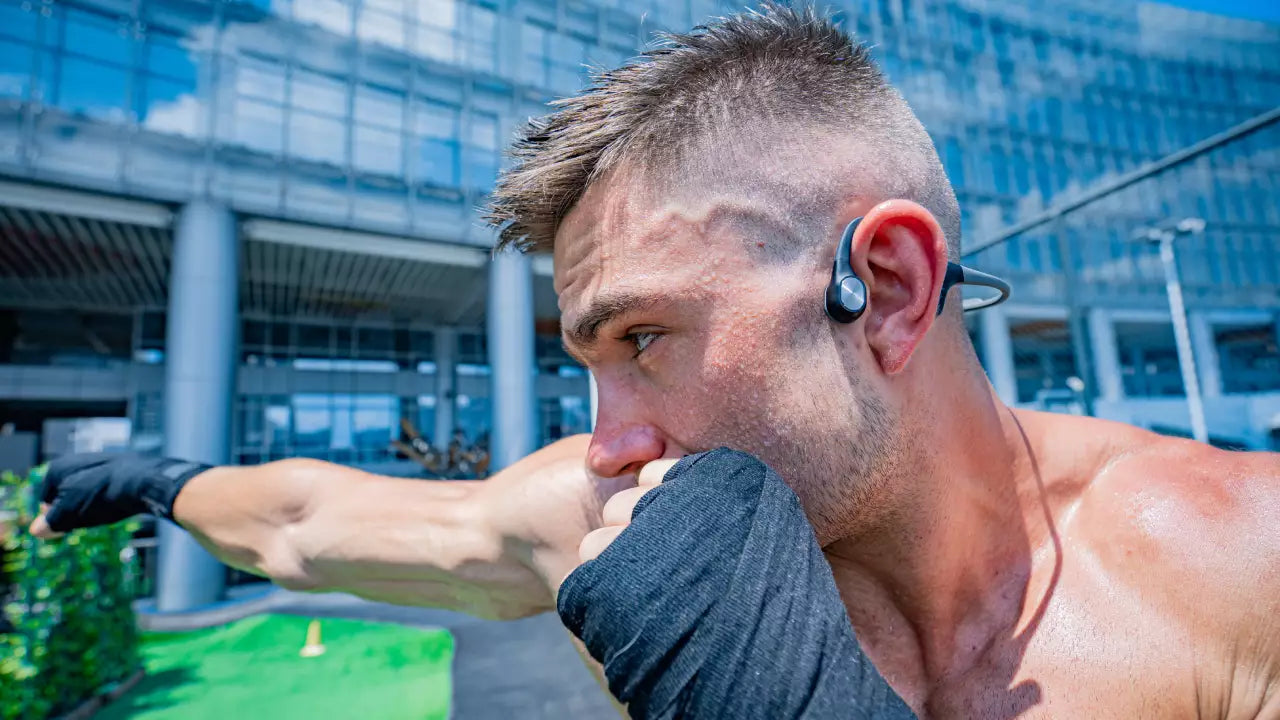 Mojawa Purra Run bone conduction headphones-a great choice for outdoor cycling