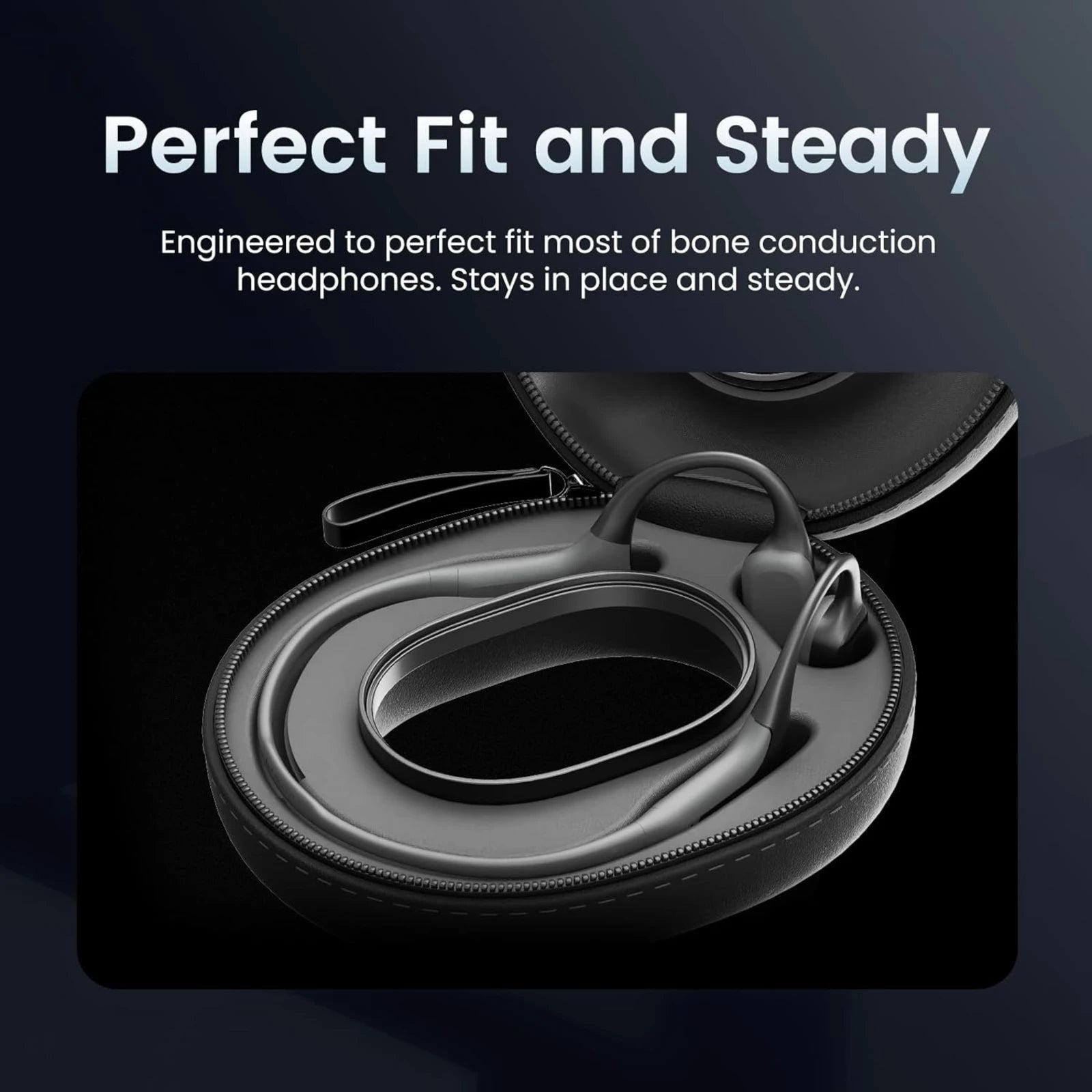 Mojawa Black Q Headphone Carrying Case Mojawa