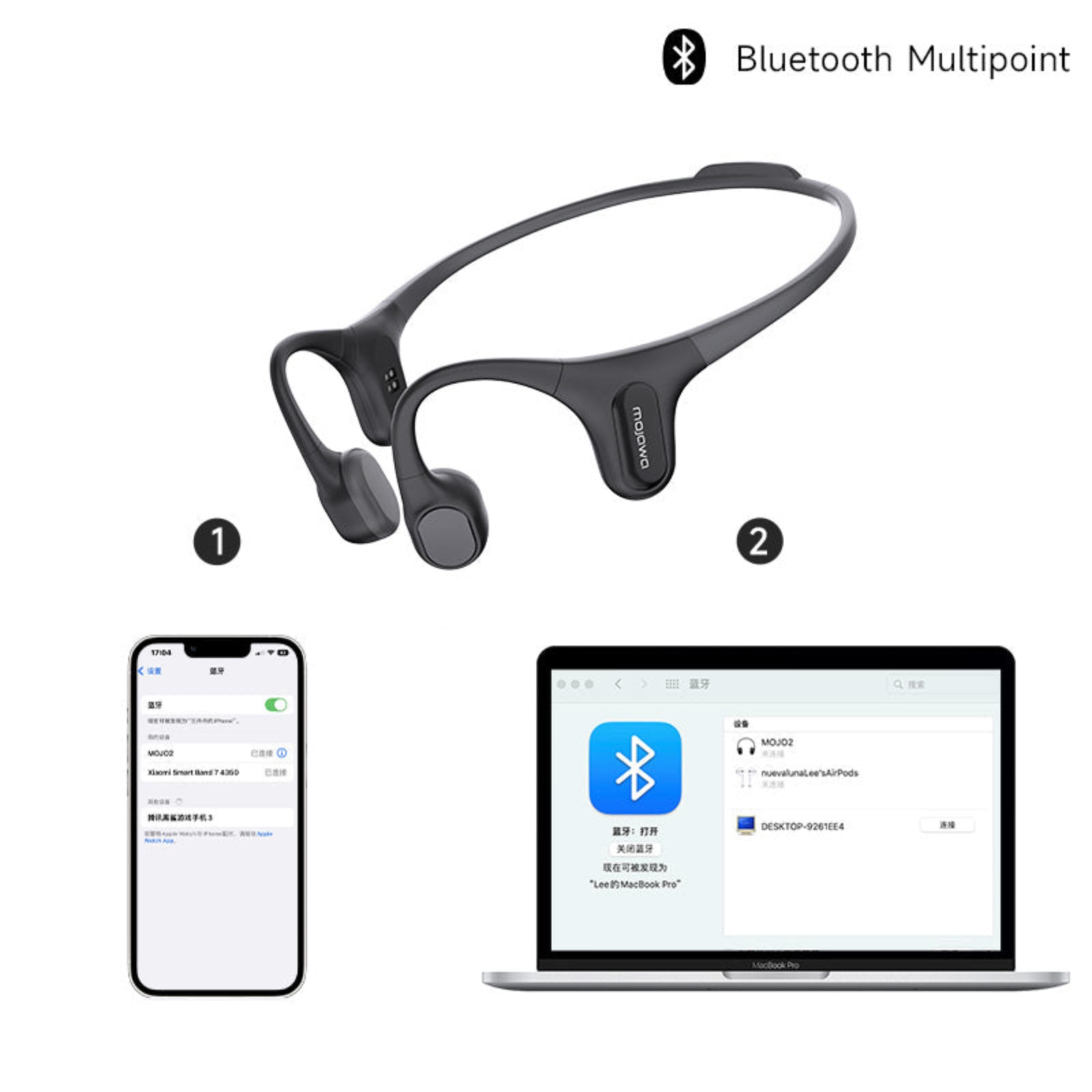 Run Plus Bone Conduction Headphones Refurbished – Mojawa